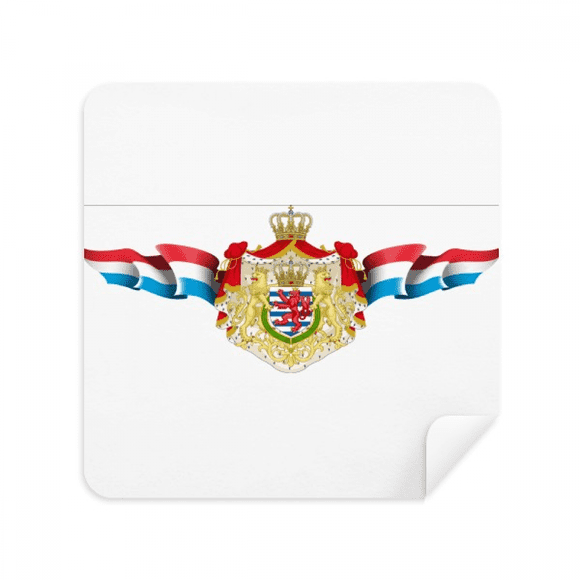 Luxembourg National Emblem Country Symbol Glasses Cloth Screen Cleaner Suede Fabric 2 Pack