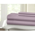 thumbnail image 2 of Ensemble de Draps Uni 100 % Coton, 1200 Fils (California Très Grand, Violet), 2 of 2