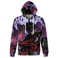 thumbnail image 6 of Solo Leveling Jacket Casual Oversized Hoodie Stylish Zipper Hooded Sweatshirt Warm Loose Outerwear 2XL, 6 of 8