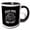 Black/White, variant on 3drose, Black Smoke Matters. Funny, Cool, Chic Art Gift for a Trucker, 11oz Two-tone Blue Mug