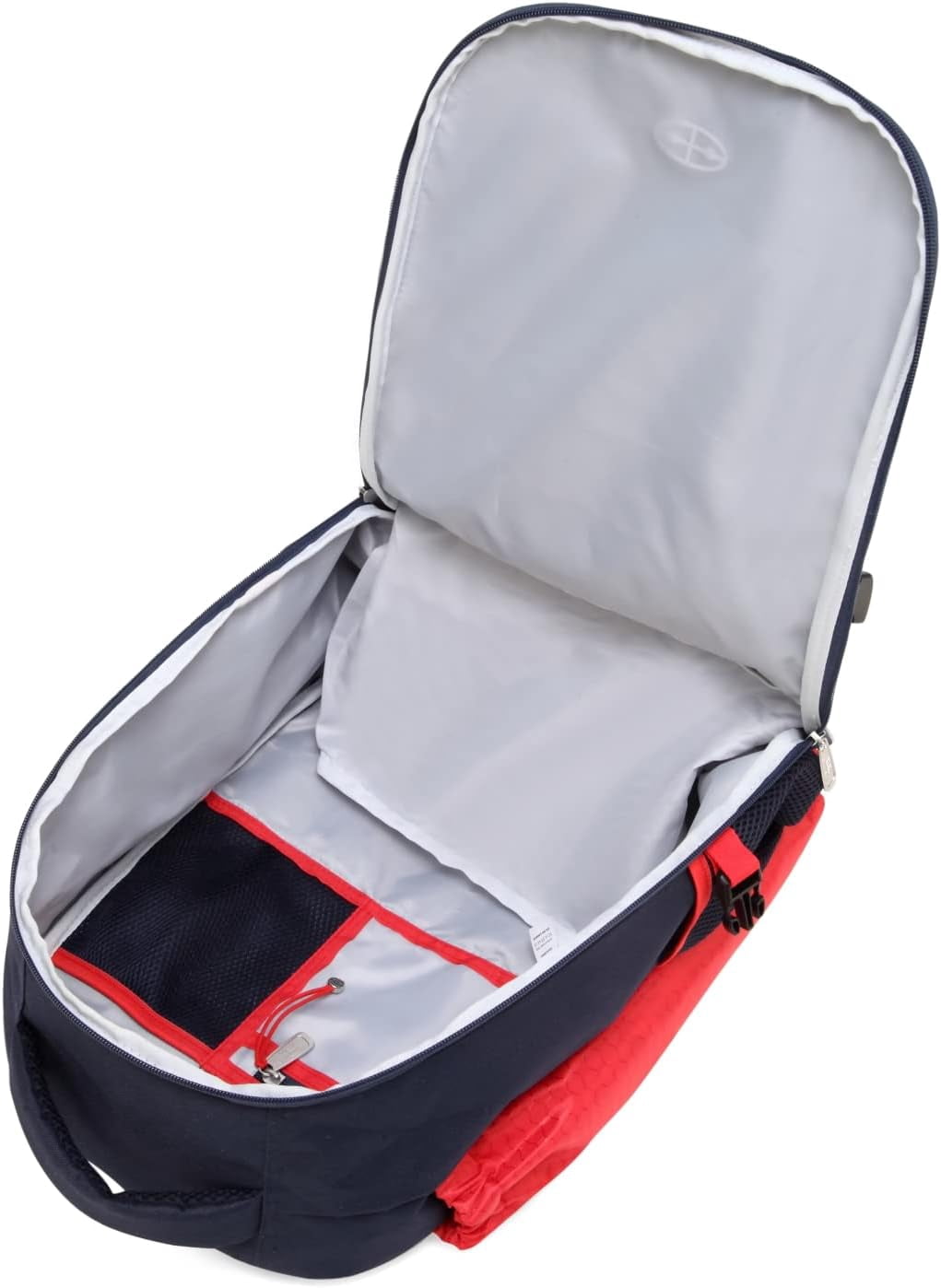 WW WARRON WOODS Pro Series Softball Baseball Backpack Navy/Passion Red with pocket