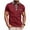 Wine, variant on Shirts for Men,Men's Casual Shirt Short Sleeve Business Work Shirt Fashion Dress Collar