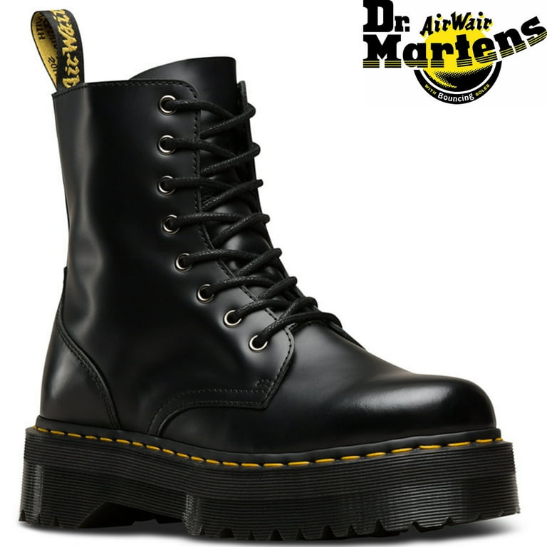 ミドルブーツ DR.MARTENS Women Boots 24479001 Black Dr. Martens Women's Jadon Black Ankle-High Leather Boot - 9M