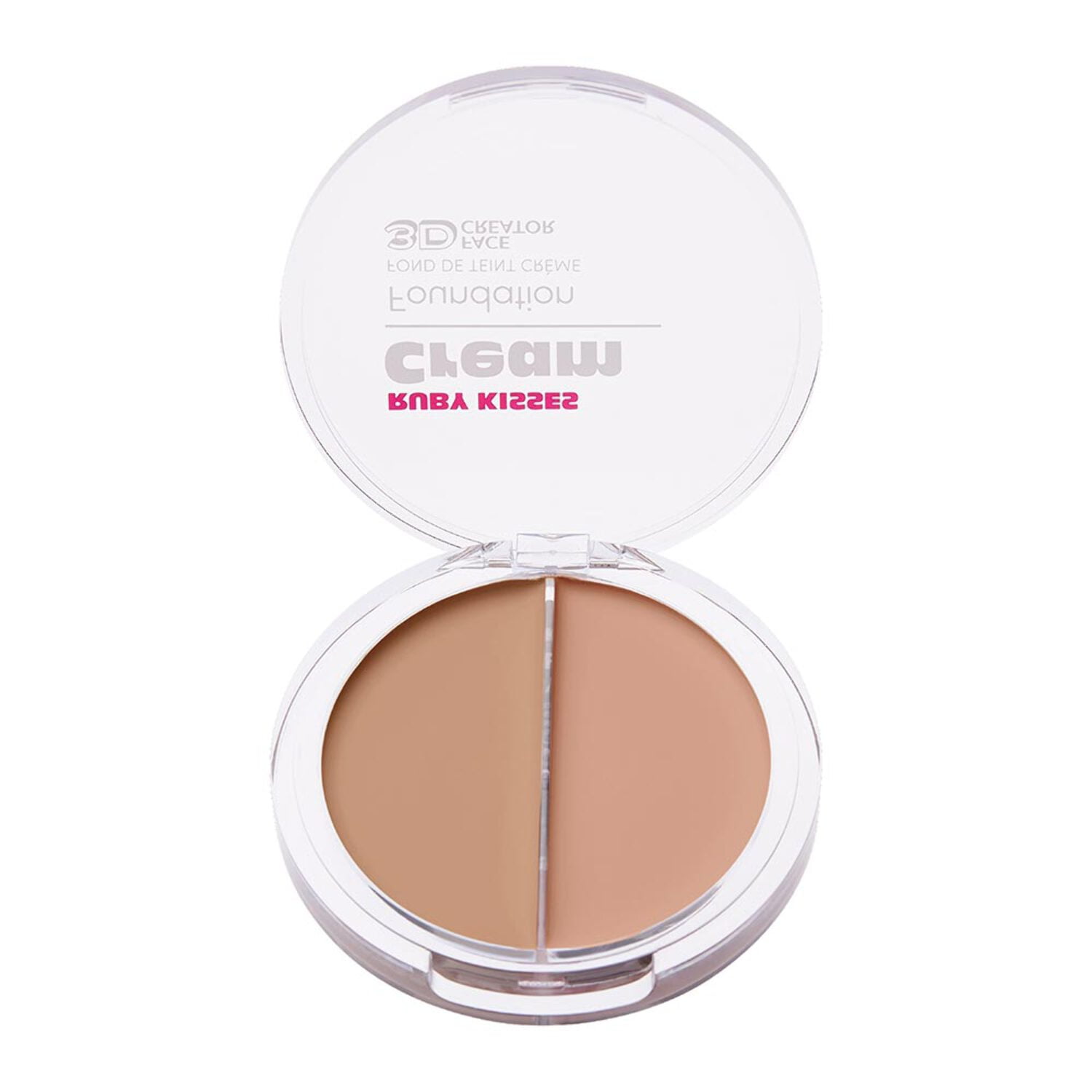 Ruby Kisses 3D Face Creator Cream Foundation & Concealer, 12 Hours Long Lasting, Medium to Full Coverage, Non-Greasy, Ideal for Makeup & Contour Palette