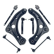 Frenzybro 8Pcs Front Lower Control Arm w/ Ball Joint Sway Bar Links Suspension Kits Replacement For 2012-2019 Nissan Versa 2015-2017 Nissan Micra
