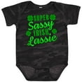 thumbnail image 3 of Inktastic Super Sassy Irish Lassy with Green 4 Leaf Clovers Boys or Girls Baby Bodysuit, 3 of 5