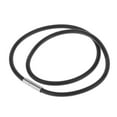 thumbnail image 1 of TISHITA Rubber Necklace Cord Rope Chain with Steel Buckle 12-26 Inch for Jewelry, Black, 12 Inch, 1 of 7