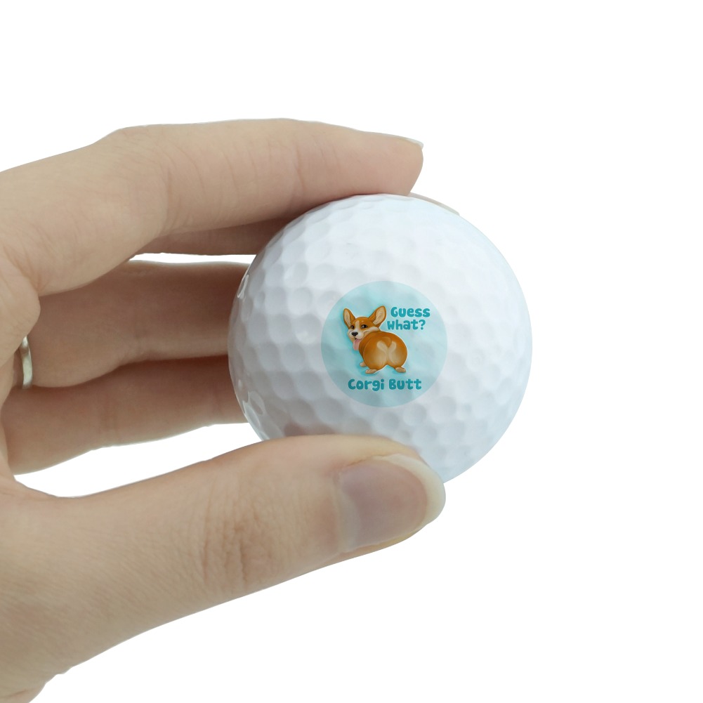 Guess What Corgi Butt Funny Joke Novelty Golf Balls 3 Pack - image 2 of 3
