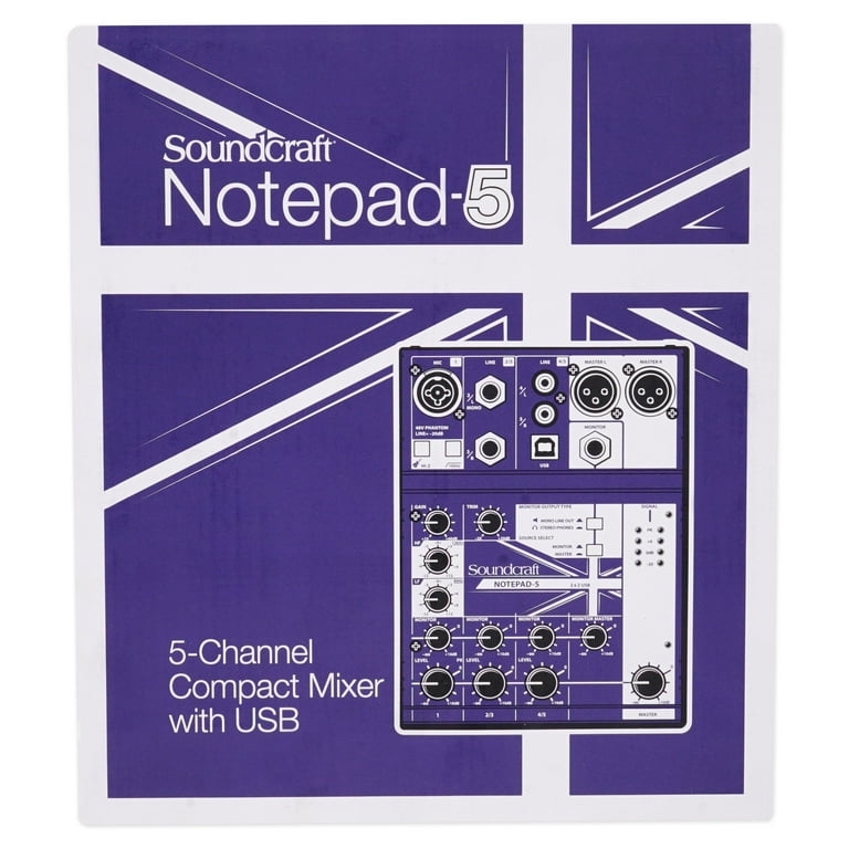 DJ機材 Soundcraft NOTEPAD-5 2x2 USB Notepad-5 | Soundcraft