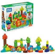 Mega Bloks Woodland Friends Preschool Building Set, Plant-Based Blocks, Multicolor