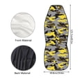 thumbnail image 5 of ZIATUBLE Camouflage Pattern Car Seat Cover Polyester Vehicle Protector Bucket Seat Cover for Trucks Van SUV 2 Pieces Set Stretchy Interior Vehicle Seat Protectors Car Decor Accessories, 5 of 7