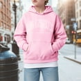 thumbnail image 2 of Hessimy Boys Fleece Full Zip Hooded Jacket Zip Up Hoodie Half Zip Pullover Essentials Hoodie Winter Long Sleeve Hoodies For Girls Unisex (Pink,13-14 Years), 2 of 4