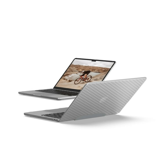 UAG MacBook Air 13" M4/M3/M2 2022-2025 (A2681, A3113, A3240) Case - Rugged One Piece Hardshell Transparent Clear Scratch Resistant Protective Cover, Essential Armor Ice