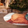 thumbnail image 4 of Salouo Cozy Knitting Llama Christmas Tree Skirt 36" Farmhouse Christmas Decorations Snowman Xmas Tree Skirt Tree Mat for Holiday Party Decor, 4 of 8