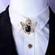 thumbnail image 2 of Broche de solapa para hombre, estilo moderno, con forma de animal Dorado + negro, 2 of 8