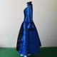 thumbnail image 3 of Vestido largo de otoño-invierno para mujer, estilo medieval, gótico, retro, con estampado floral, vestido de fiesta, estilo palaciego, con encaje, costura, mangas de trompeta, vestido de, 3 of 5