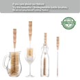 thumbnail image 2 of Set de 4 cepillos para botellas Hello Nature de bambú, sin plástico, 2 of 7