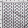thumbnail image 2 of oneOone Cotton Poplin Fabric Leaves|Floral & Paisley Block Print Sewing Fabric BTY 56 Inch Wide, 2 of 4