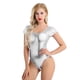thumbnail image 4 of Disfraz de Leotardos de Ballet gimnásticos para mujer, traje de baile ajustado de charol brillante, Monokini con Tanga de una pieza, mono ajustado, 4 of 5