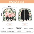 thumbnail image 3 of Pink Flowers with Gingham Bow Seat Covers for Dining Room Chairs Set Of 4,Stretch Printed Washable Chair Seat Cover with Elastic Ties and Button,Removable Waterproof Couch Cushion Covers, 3 of 6