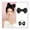 2PCS, variant on Bun Clip in Hairpiece Fashion Chignon Headdress Fake Hair Synthetic Bow-knot Shape Hair with Hairpins Hair Accessories for Women Girls