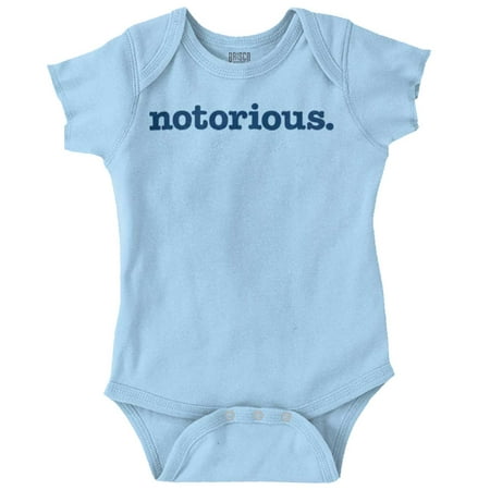 

Brisco Brands Notorious Period Rap Humor Unisex Baby Bodysuits