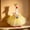 YELLOW, variant on 7 Inch Spring Mini Desk Goose Outfits, with Crystal Rhinestone Tiara Crown Necklace Tutu Dress, Doll Clothes Outfit Set Pearl Necklace Skir Festival Party Decor for Small Figurines