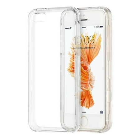 Crystal Clear Hardshell Case - Insten Crystal Hard Clip On Case Clear For Apple iPhone SE / 5 / 5S