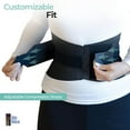 thumbnail image 4 of Alpha Medical 10” Vented Back Support Lower Back Brace Herniated Disc Scoliosis Back Pain Relief Lifting Belt Back Muscle Tension Back Sprain Back Strains  L0625  (XX-Large Black), 4 of 7