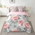thumbnail image 2 of Castle Fairy Chic Flower 7-Piece Bedding Comforter Set for Teens Women Men,Vintage Rustic Flower King Bedding Sets,Botanical Plants Ultra Soft Bed Sheets,Breathable Home Decor, 2 of 8