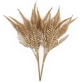 thumbnail image 6 of Morttic Artificial Plants Golden Persian Grass, for Christmas Decoration Fake Plant Leaf Bush Grass Fern Bushes Faux Shrubs Greenery Indoor Outside Planter Filler Festival Home Garden Decor - 4 Pack, 6 of 7