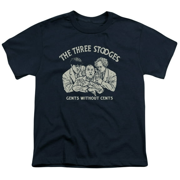 Three Stooges - Without Cents - Youth Short Sleeve Shirt - Medium