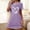 Purple, variant on Sakmal Comfy Moomoo Nightgowns for Women Lightweight Loose Black Pajama Dress Short Crew Neck Short Sleeve Heart Print Nightgowns S-2XL
