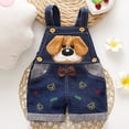 thumbnail image 5 of FSYBOA Girls Jeans Overalls Size 12-18Months, Above the Knee Fashion Casual Adjustable Shoulder Straps Kids Denim overalls Blue, 5 of 6