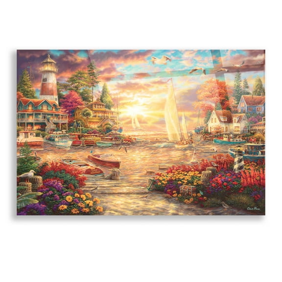 Epic Art 'Into the Sunset' by Chuck Pinson, Acrylic Glass Wall Art, 16"x12"