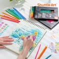 thumbnail image 2 of Set de 80 lápices de colores de mina suave Shuttle Art, 2 of 8