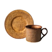 Esquirla Coffee Mug Ceramic Coffee Cup Porcelain Mug Tea Cup With Handle Espresso Cup And Saucer Set Thick Handle Comfortable Grip Suitable for home office 250ml