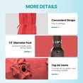 thumbnail image 3 of Aoodor 15 ft. Double Sided Patio Umbrella with Base Stand - Wine Red, 3 of 9