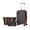 Black, variant on 3pcs Luggage Set – 3-Piece 20" Carry-On with 16" Expandable Tote Bag, and Toiletry Bag – Lightweight Hardshell Design 12 Colors with TSA Lock