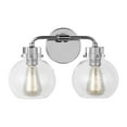 thumbnail image 4 of Visual Comfort Vs24402 Clara 2 Light 15" Wide Vanity Light - Nickel, 4 of 7