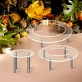 thumbnail image 2 of Raindrops  3 Pcs Dessert Holder Shelf Semicircle Cake Display Stand Party, 2 of 8