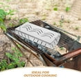 thumbnail image 3 of OULII 2Pcs Silver Smoke Tray Designed For Grill Enthusiasts Using Stainless Steel Material, 3 of 8