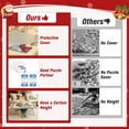 thumbnail image 4 of 1500 Pieces Folding Puzzle Board, Foldable Legs and 4 Drawers,34.2" x 26.2" Wooden Puzzle Table with Cover mat, For Christmas,New Year, 4 of 6