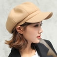 thumbnail image 3 of Bobasndm Autumn Winter Woolen Octagonal Beret For Women Black Gray Elegant Newsboy Painter Hats, 3 of 8
