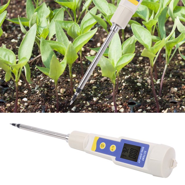 Medidor portátil 2 en 1 probador Digital de suelo EC y medidor de temperatura para suministros agrícolas de césped y jardín ANGGREK Otros