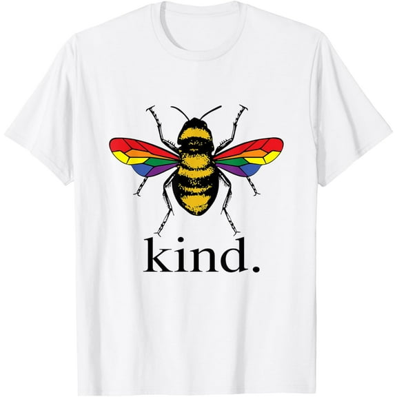 Be Kind LGBTQ Ally Gay Rights Cute Pride Month Bee Kindness T-Shirt Shirts