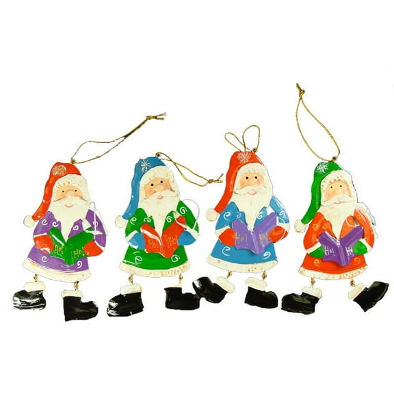 Club Pack of 192 Santa Claus Caroler Christmas Ornaments 5.5"