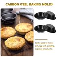 thumbnail image 5 of 4 Pcs Egg Tart Mold Mini Pie Pans Muffin Tins Pastry Molds Flan For Baking, 5 of 6