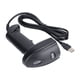 thumbnail image 3 of Lector de código de barras portátil de 360°, resistente al agua y al polvo, lector de código QR inalámbrico USB (negro y naranja), 3 of 12