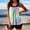 A05, variant on Women's Bright Color Printed Two Piece Swimsuit With High Waisted Conservative Tankini Design